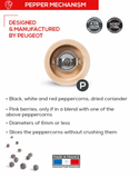 Peugeot | BBQ Manual All-Terrain Wooden Pepper Mill in graphite, 30cm