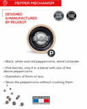 Peugeot | Pepper Mill, u'Select, Stainless Steel, Copper Plated, 22 cm