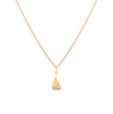Leah Alexandra | Sailboat Necklace - Gold & CZ