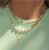 Leah Alexandra | Sailboat Necklace - Gold & CZ
