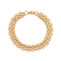 Leah Alexandra | Panther Bold Bracelet - Gold - 7"