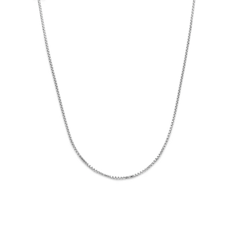 Leah Alexandra | Box Chain Necklace - Silver
