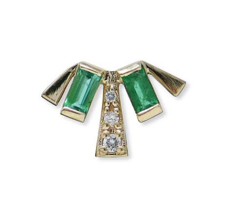 Anzie | Cleo Carre Deco Fan Stud