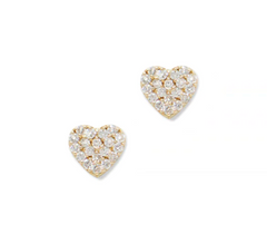 Anzie | Love Letter Pave Heart Stud