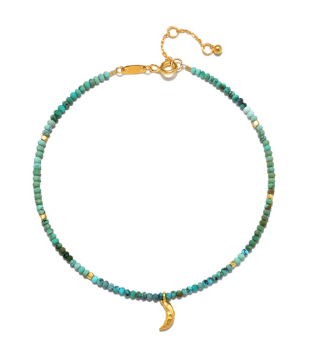 Satya | Moonlit Journey Turquoise Moon Anklet