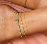 Satya | Moonlit Journey Turquoise Moon Anklet
