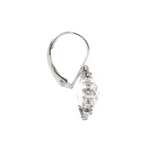 Anzie | Sterling Silver Dew Drop Snowflake Earrings