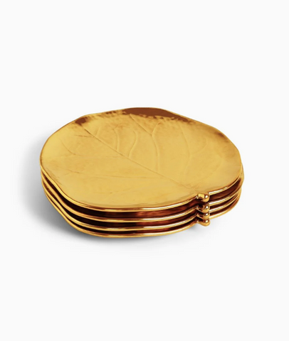 Michael Aram | Botanical Leaf Gold Tidbit Plates Set