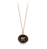 Pyrrha | Mother Bear 14K Gold Talisman Necklace