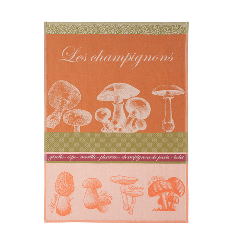 Coucke Mushrooms Tea Towel