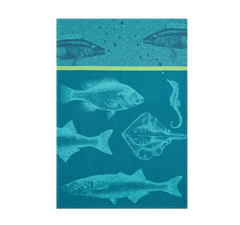Coucke Banc de Poissons Tea Towel