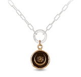 Pyrrha | Lotus Flower Small Paperclip Chain Necklace