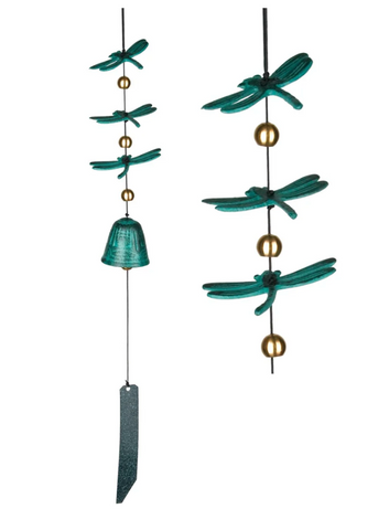 Woodstock Chimes | Habitats - Dragonfly Windbell, Verdigris