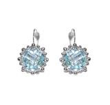 Anzie | Sterling Silver Dew Drop Snowflake Earrings