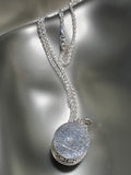 Sterling & Hand Carved Garnet Necklace