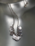 Sterling Silver Shell Disc Curtain Necklace