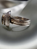 Sterling Silver & 14K Gold, Amethyst Ring