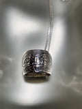 Sterling Silver 'Beaver' Large Spirit Bead Necklace
