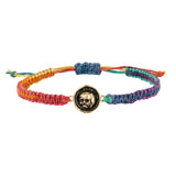 What Once Was 14k Gold Rainbow Braided Bracelet