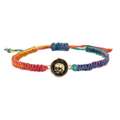 What Once Was 14k Gold Rainbow Braided Bracelet