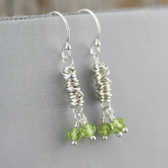 Dianne Rodger | Gemstone and Twist Earrings - Sterling Silver