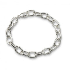 Sterling Silver Smooth Links & Hinges Bracelet