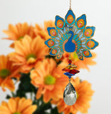 Crystal Wonders Suncatcher - Peacock