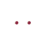 Element Studs - Gold Plate & Ruby