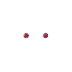 Element Studs - Gold Plate & Ruby