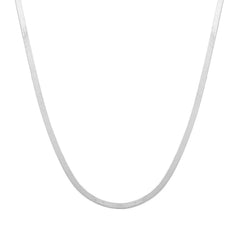 Herringbone Mother Necklace - Sterling Silver 