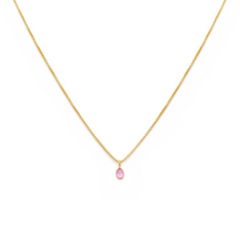 Leah Alexandra | Sofia Slice Necklace - Pink Sapphire