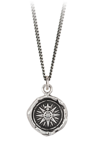 Direction Sterling Silver Talisman Necklace