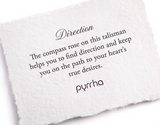 Pyrrha | "Direction" Sterling Silver Talisman Necklace - 22" chain