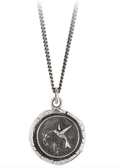 Hummingbird Sterling Silver Talisman Necklace