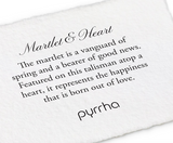 Martlet & Heart 14K Gold on Sterling Silver Talisman Necklace