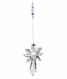 Crystal Guardian Angel Suncatcher - Large, Aurora Borealis
