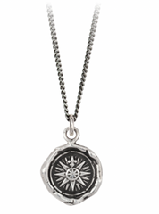 Direction Sterling Silver Talisman Necklace - 20" chain