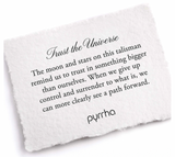 Trust the Universe Sterling Silver Talisman Necklace