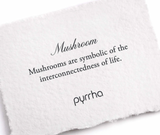 Pyrrha | Sterling Silver Mushroom Symbol Stud Earrings