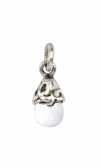 Pyrrha | Serenity Capped Attraction Charm - Sterling Silver, Clear Quartz