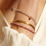 Satya | Inspired Creativity Star Grey Agate Gemstone Bracelet