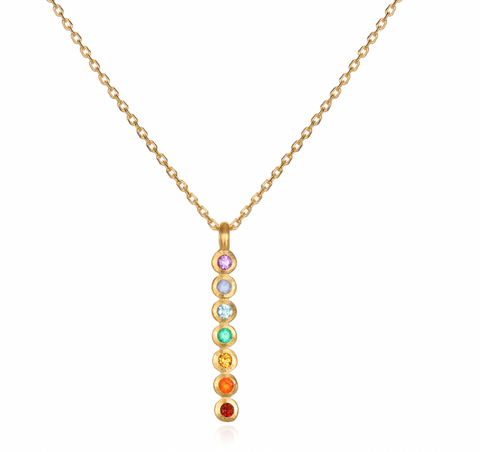 Satya | Divine Alignment Gemstone Chakra Necklace