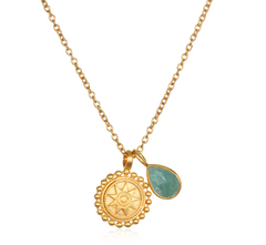 Satya | May Emerald Birthstone Mandala Necklace