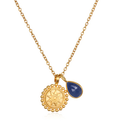 Satya | September Sapphire Birthstone Mandala Necklace