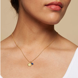 Satya | September Sapphire Birthstone Mandala Necklace