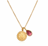 Satya | October Tourmaline Birthstone Mandala Necklace