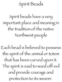 Sterling Silver 'Swan' Large Spirit Bead Necklace