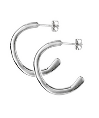 Matsu | Sterling Silver Flat Hoop Earrings