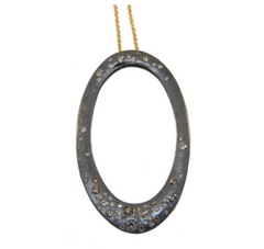 Todd Reed | 18K & 14K Yellow Gold, Sterling Silver, White & Brown Brilliant Cut Diamonds Necklace