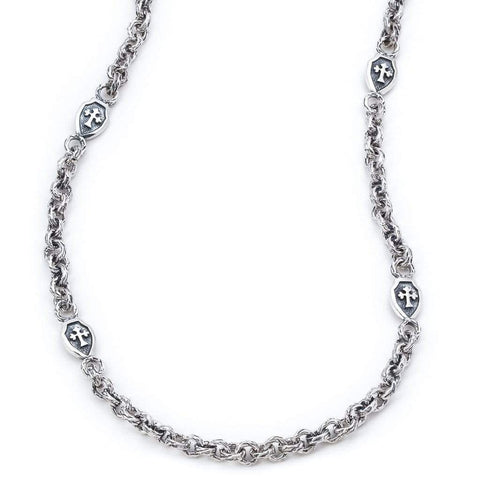 The Eternal Vine Chain With Cross Shield